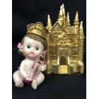 Baby Girl Prince with Gold Castle Favor  